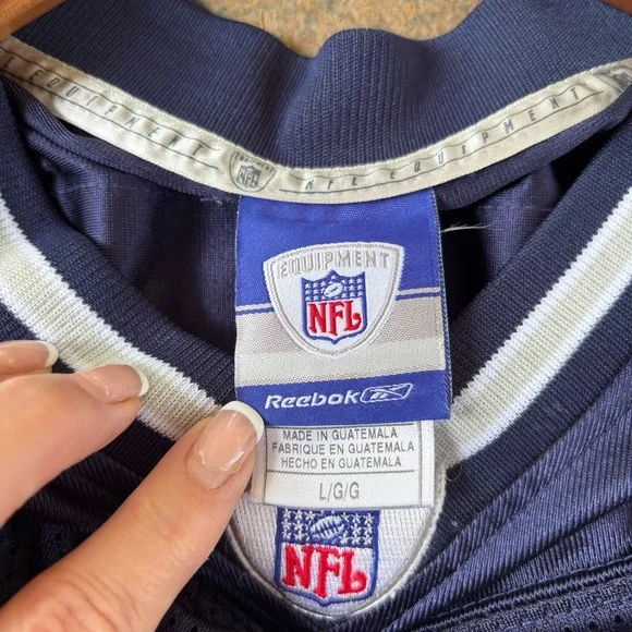 Dallas Cowboys Jersey Mens Adult Large Blue Drew Bledsoe Reebok NFL Football #11 - Picture 8 of 10